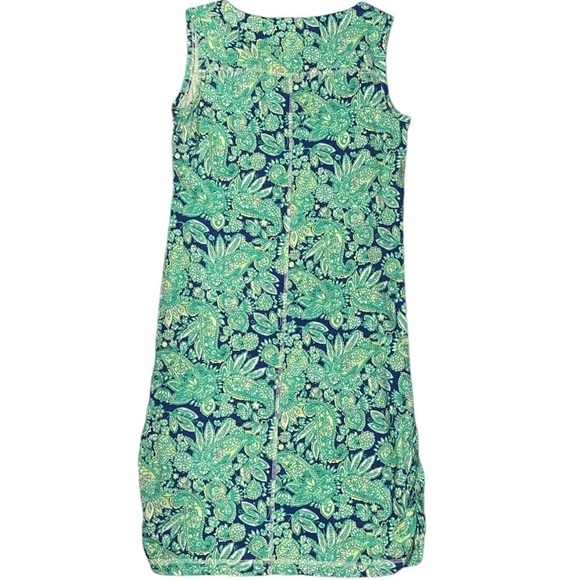 T by Talbots Sleeveless Dress Split Round Neck Paisley/Floral Print Rouged Sides - Picture 1 of 8
